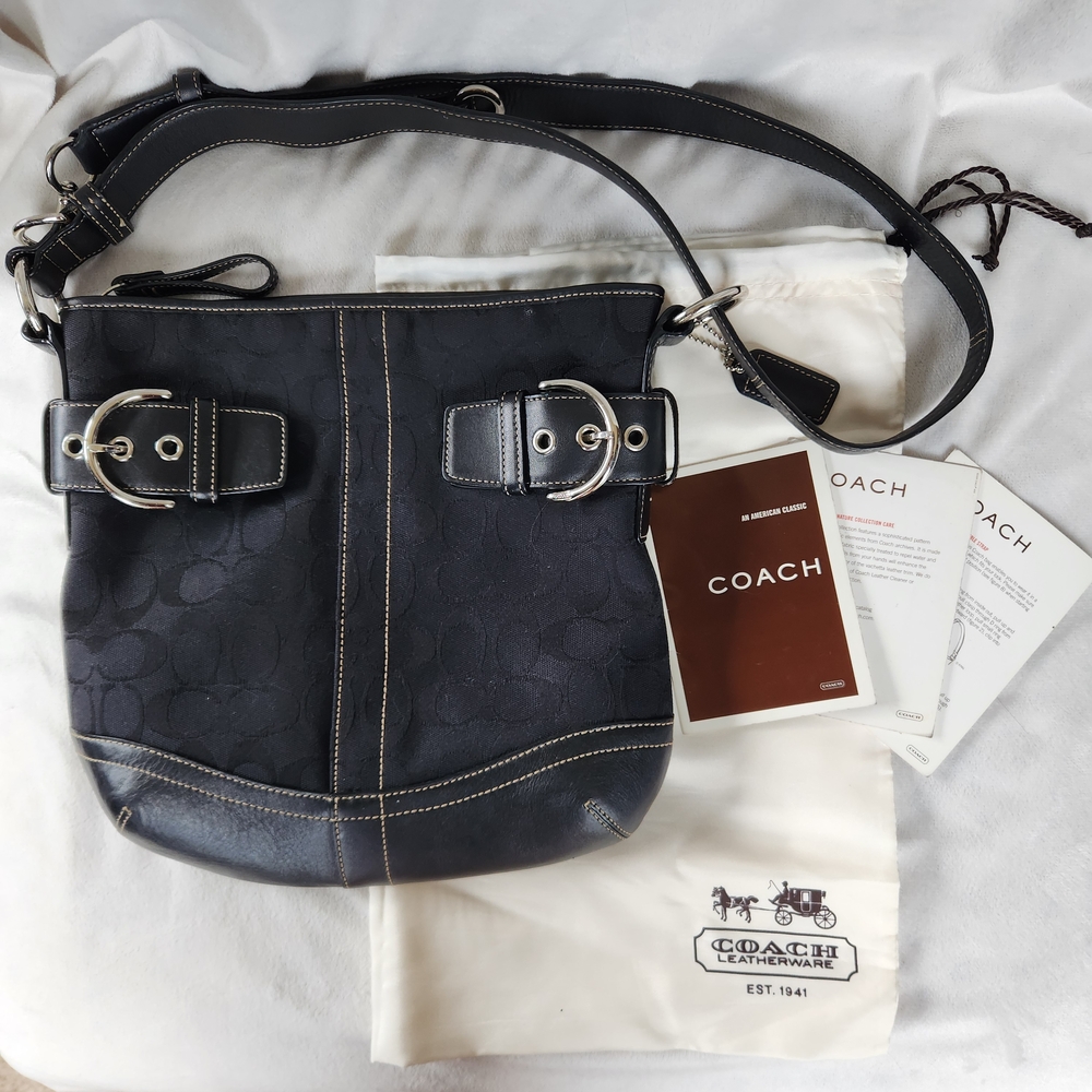 Coach Signature Jacquard Canvas Soho Shoulder Bag 3574 (Vintage in March 2026!)